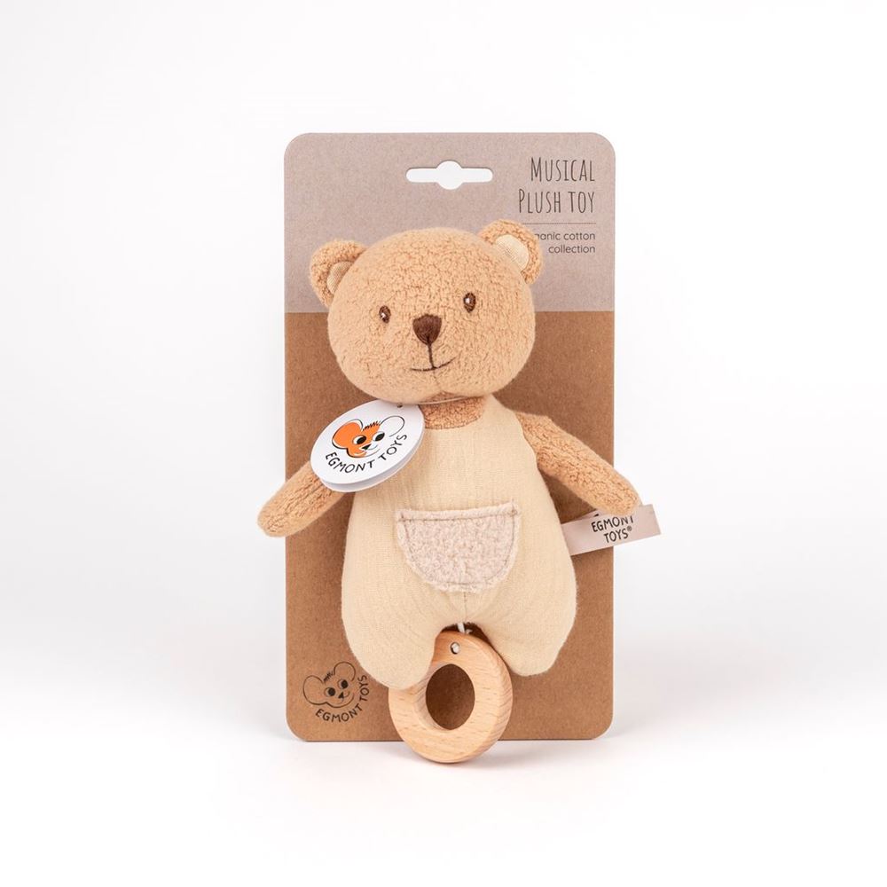 Doudou Egmont en coton biologique. musique Marcel