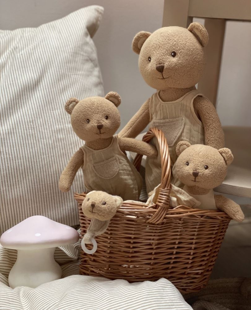 Doudou Egmont en coton biologique. chaîne de sucette