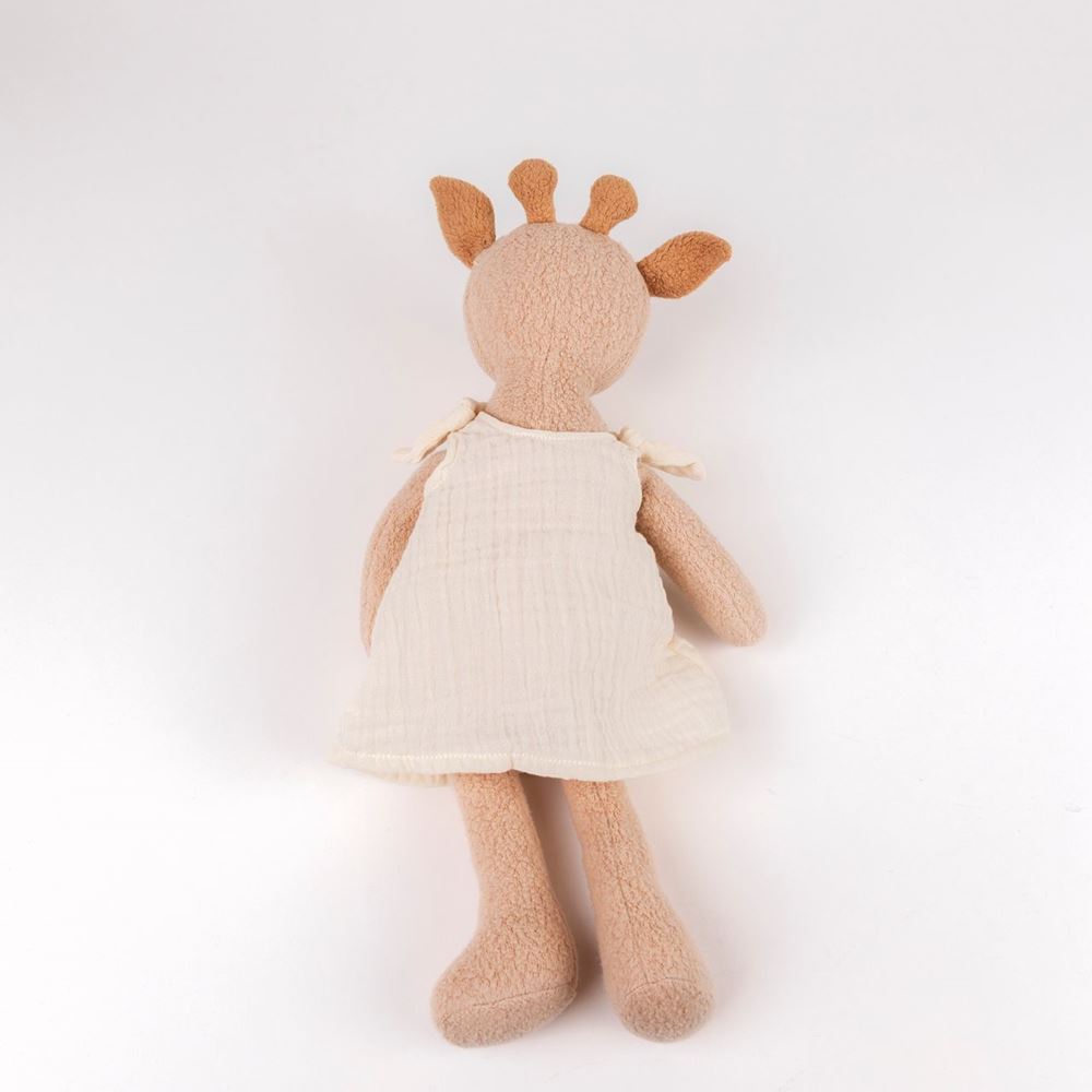 Doudou Egmont en coton biologique. Léonie girafe.