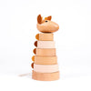 Pile en bois de girafe Léonie. 21x10x10