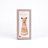 Pile en bois d'ours Marcel. 21x10x10 cm