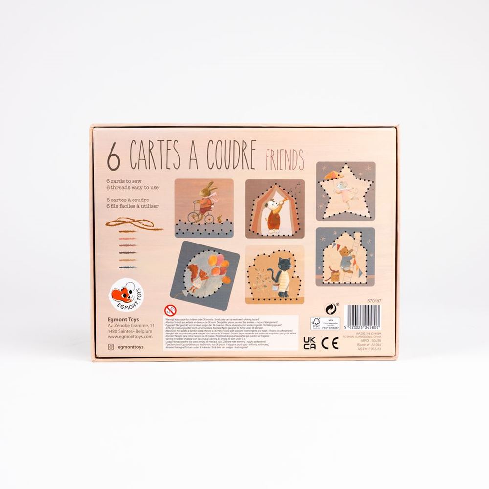 Egmont enfile les cartes amis. 6 pièces. 25