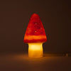 Lampe Egmont champignon brique rouge+di