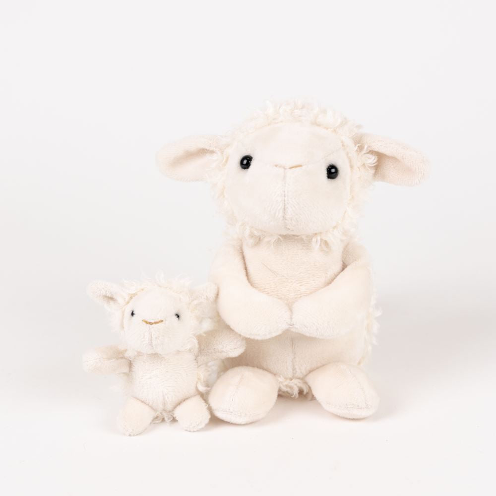 Peluche Egmont mouton avec bébé. 15x15x12