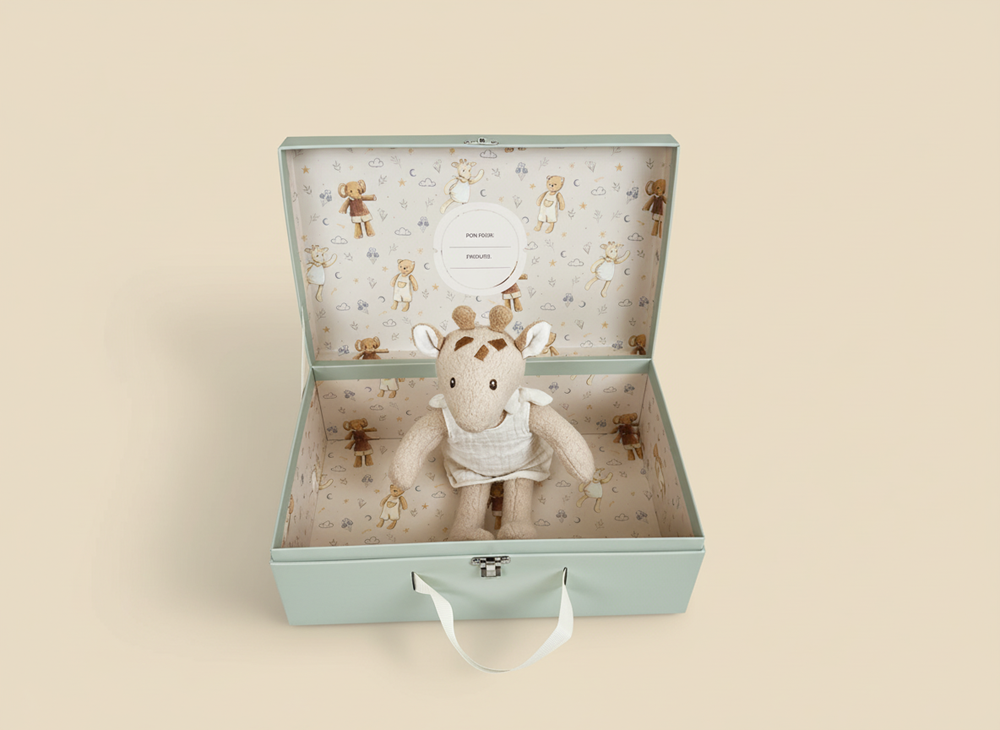 Coffret peluche Léonie la girafe