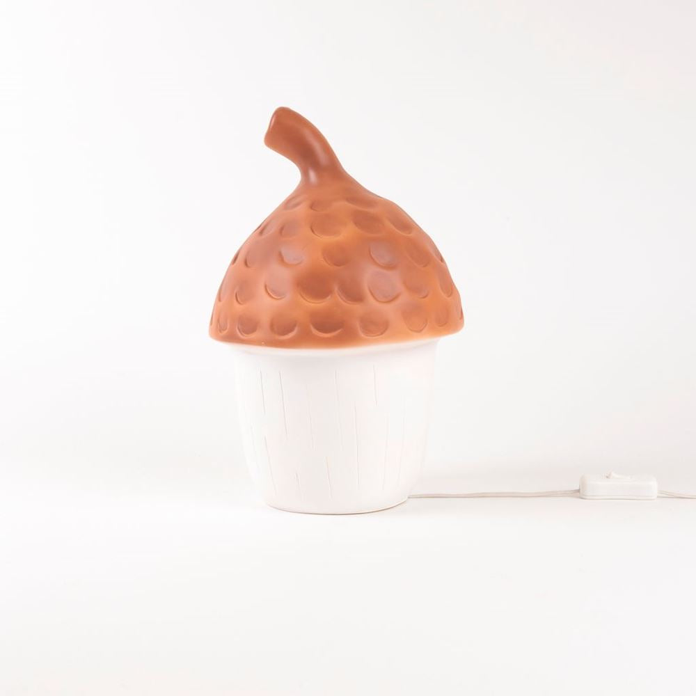 Lampe Egmont gland brique rouge + variateur.