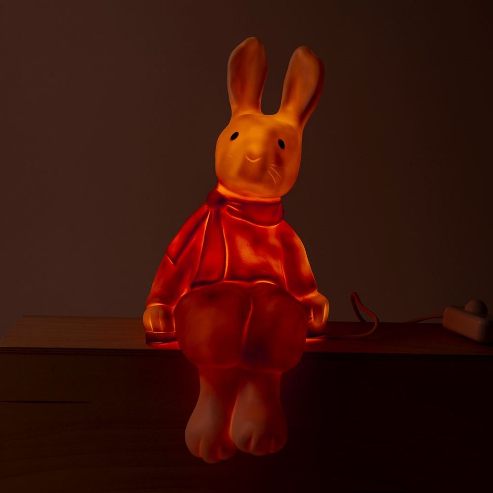 Lampe Egmont lenny lapin rouge + variateur. 50