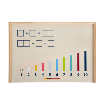Small Foot Wooden Tiders avec des barres de calcul et des blocs de calculs