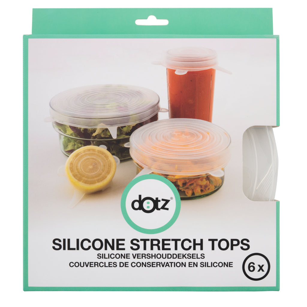 Dotz dotz flexible en silicone couvercle couvercles 6 pièces