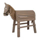 Petit pied - Horse en bois gris