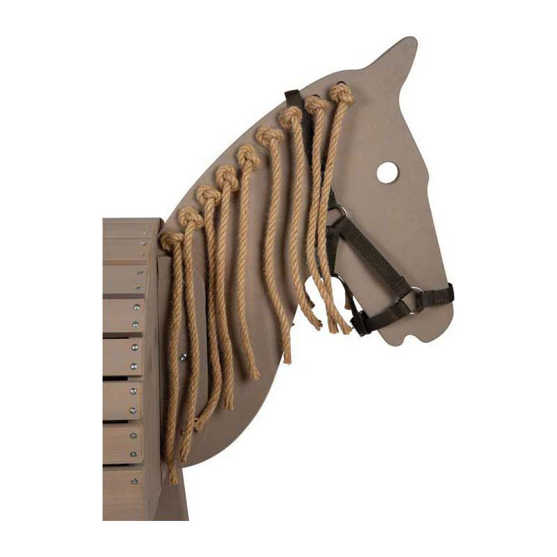 Petit pied - Horse en bois gris