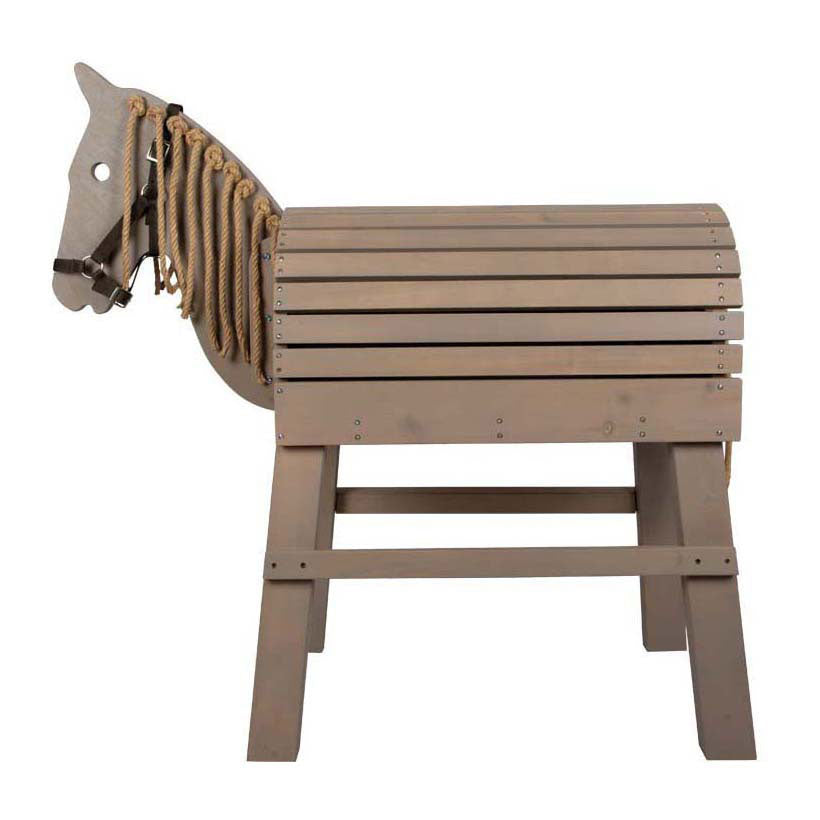 Petit pied - Horse en bois gris