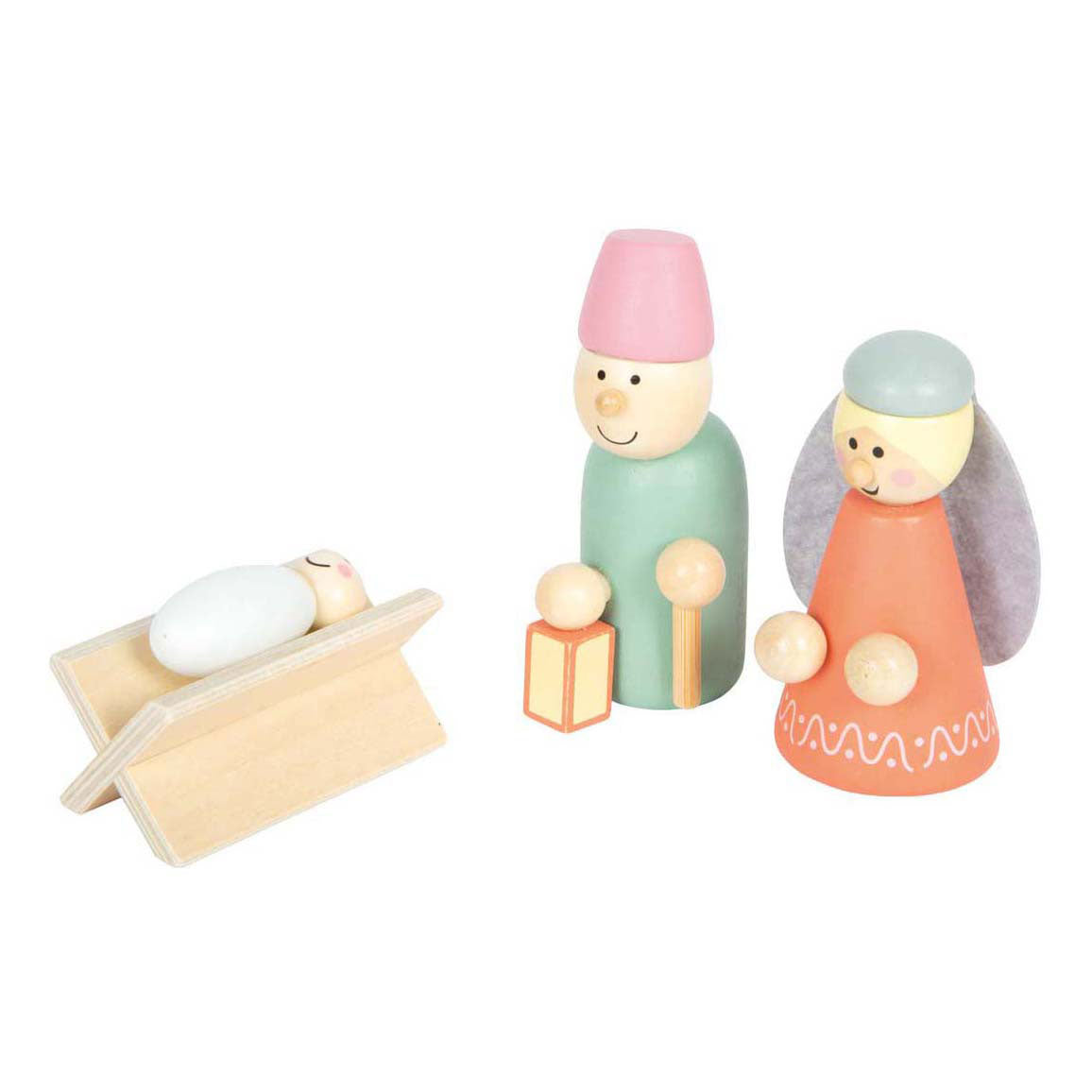 Small Foot - Ensemble de jeux d'histoire de Noël en bois en bois en bois