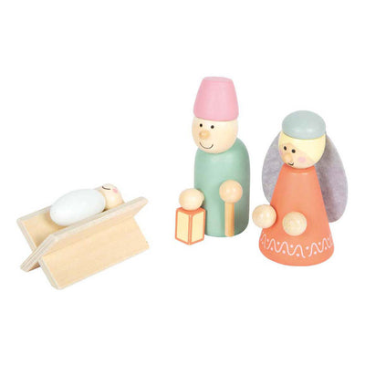 Small Foot - Ensemble de jeux d'histoire de Noël en bois en bois en bois