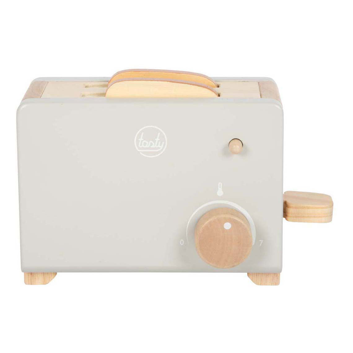 Petit pied - grille-pain en bois gris savoureux