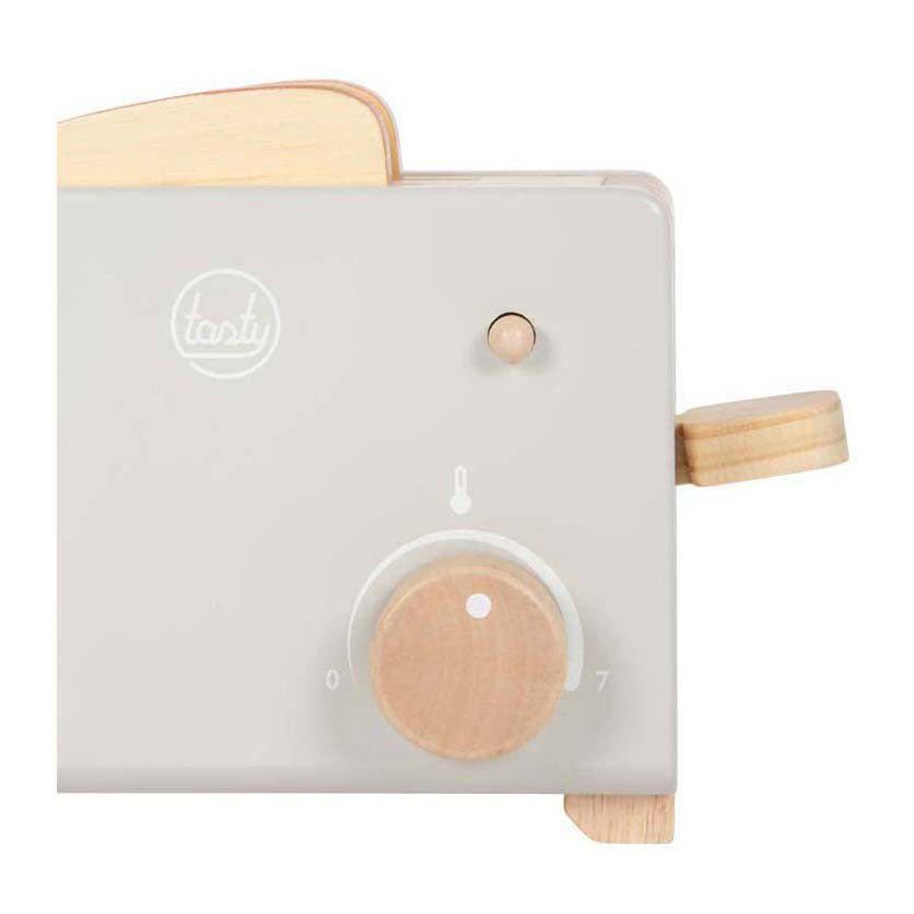 Petit pied - grille-pain en bois gris savoureux