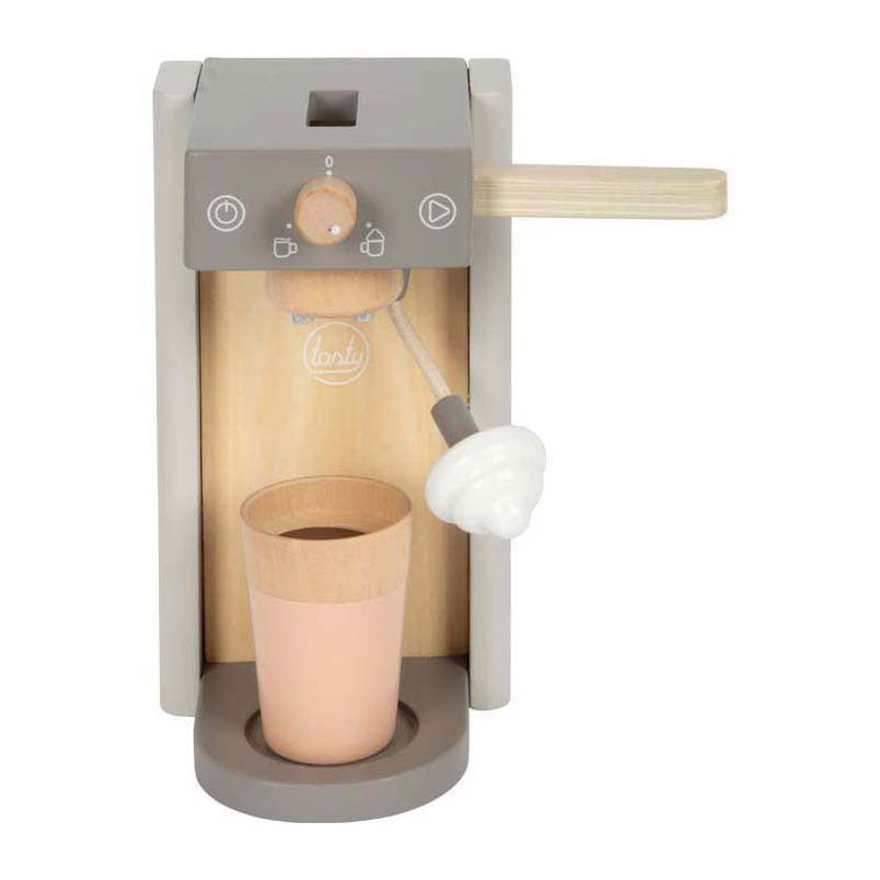 Petite machine à café de pied jeu gris `` savoureux ''