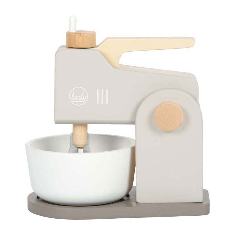 Petit pied - joueur de mixage en bois ensemble gris savoureux