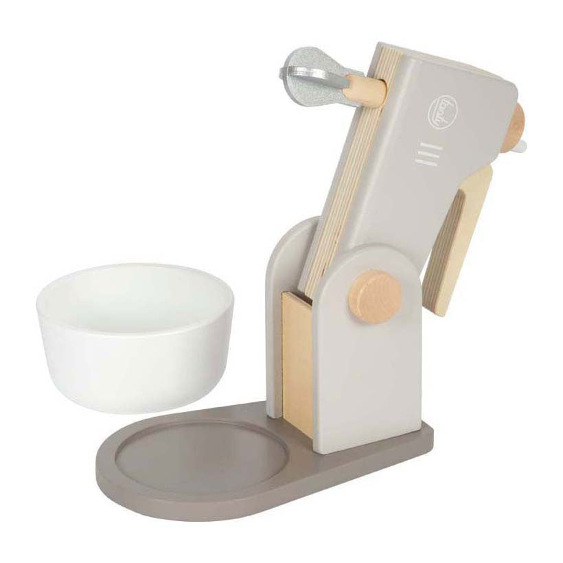 Petit pied - joueur de mixage en bois ensemble gris savoureux