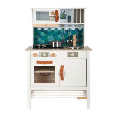 Petit pied - Speelkeuken en bois savoureux blanc