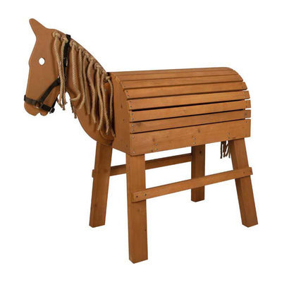 Petit pied - marron en bois