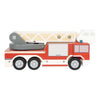 Petit pied - camion de pompiers en bois avec échelle rotative
