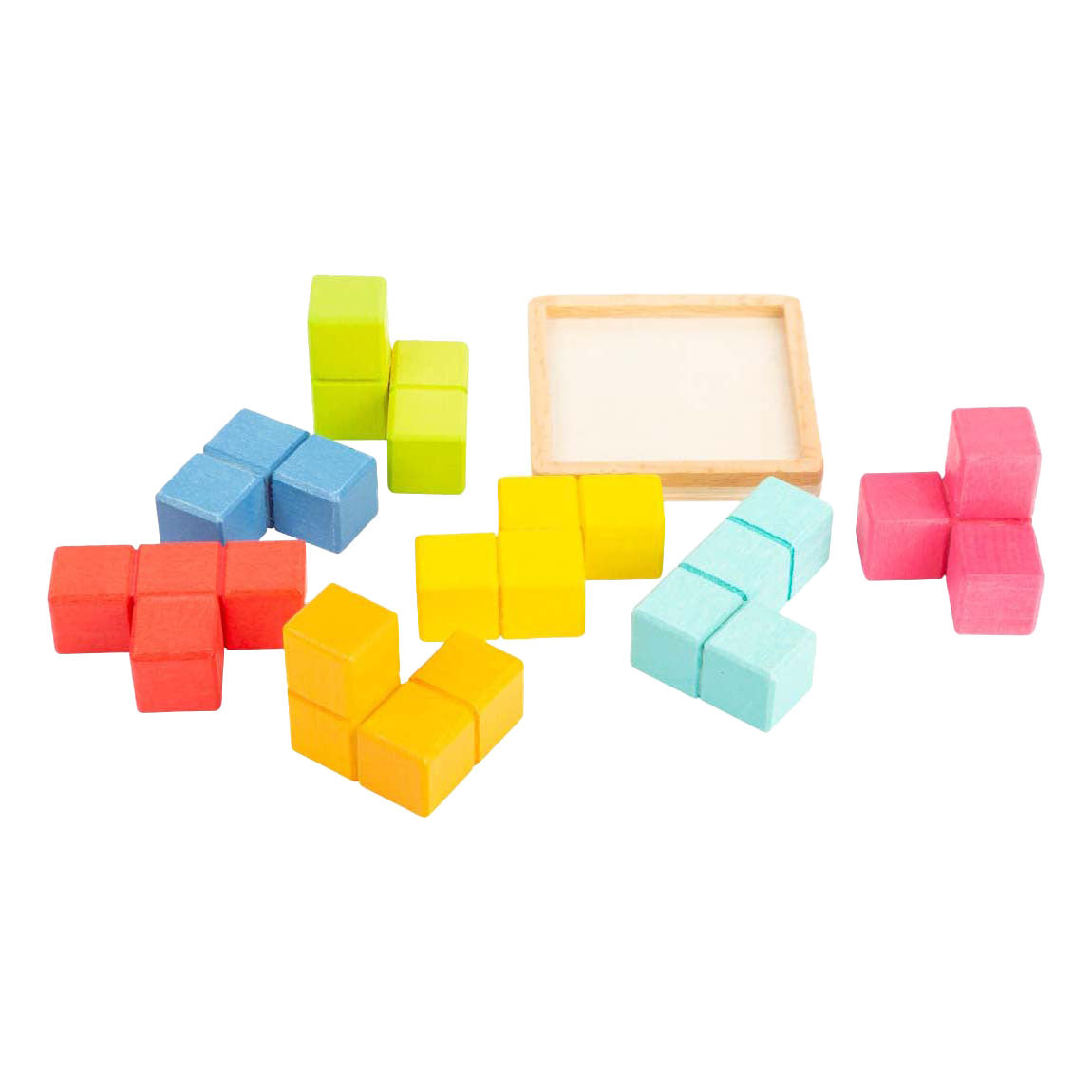 Puzzle du cerveau 3D en bois de petit pied