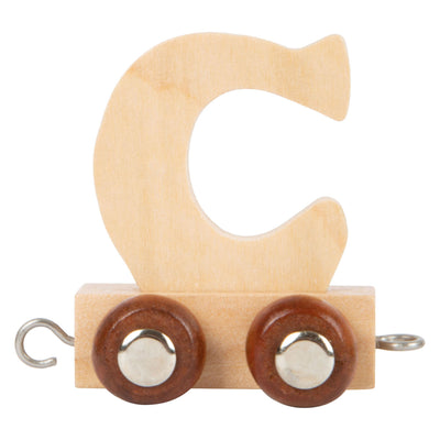 Petit pied - police en bois - C - 12 pièces