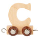 Petit pied - police en bois - C - 12 pièces