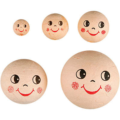 Creativ Company Heads, D 12 + 18 + 22 + 30 + 40 mm, beige léger, 100 pièces 1 boîte