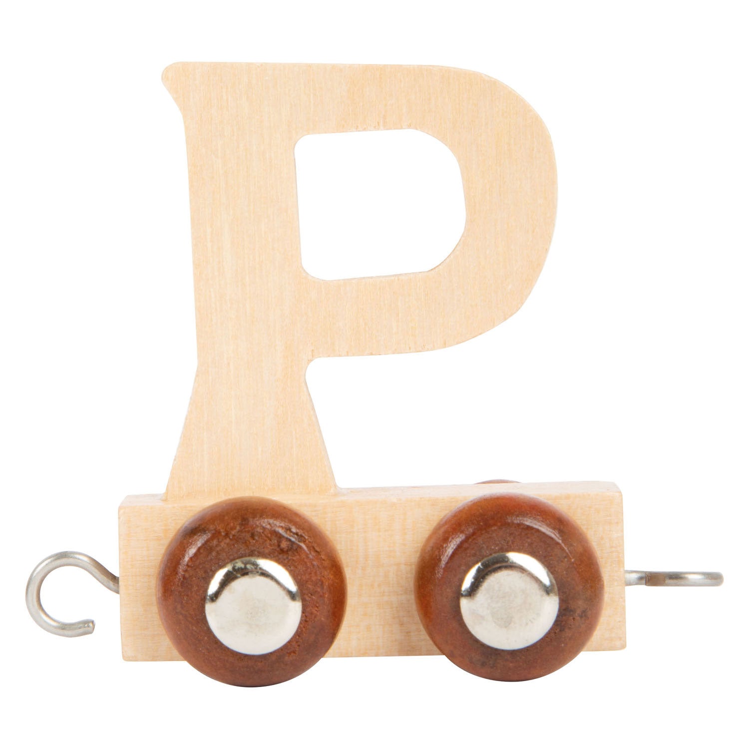 Petit pied - police en bois - P - 12 pièces