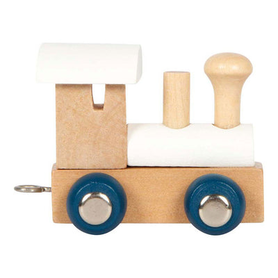 Petit pied - Polaire de police en bois - locomotive blanc - 12