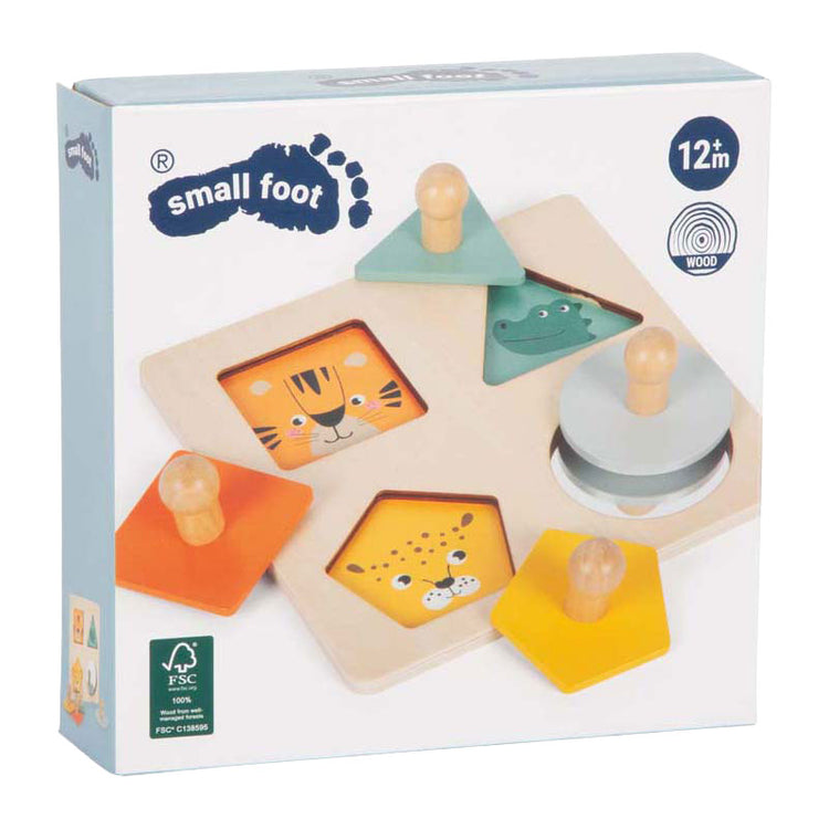 Small foot - puzzle montessori formes en bois fsc