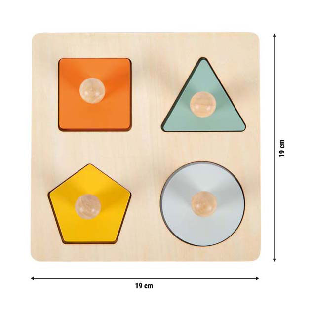 Small foot - puzzle montessori formes en bois fsc