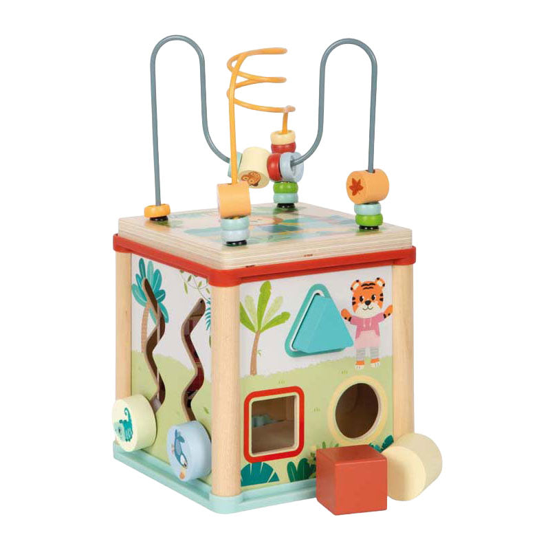 Small foot - cube de motricité en bois fsc jungle friends