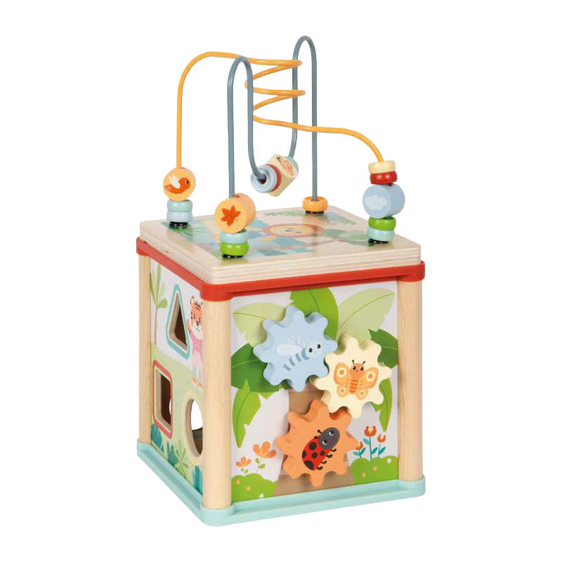 Small foot - cube de motricité en bois fsc jungle friends