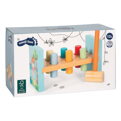 Small foot - banc marteau en bois jungle friends fsc