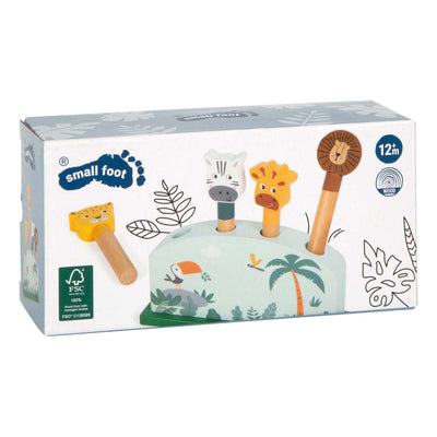 Small foot - jeu en bois en forme d'animal safari fsc