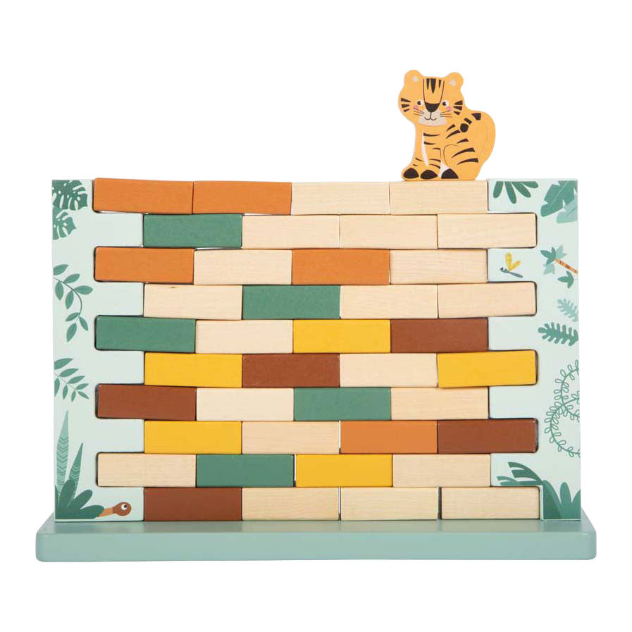 Small foot - safari mural bancal en bois fsc