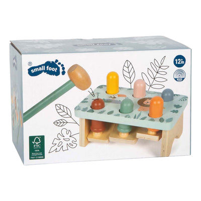 Small foot - banc marteau en bois jeu safari fsc