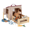 Small foot - set de jeu pour chevaux avec écurie et accessoires dans un sac
