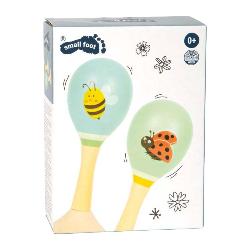 Small foot - maracas en bois tiny friends - 2 pcs.