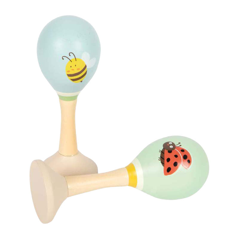 Small foot - maracas en bois tiny friends - 2 pcs.