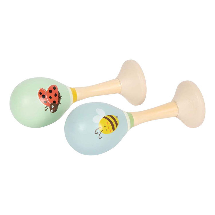 Small foot - maracas en bois tiny friends - 2 pcs.