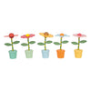 Small foot - figurine en bois imprimé fleur