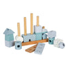 Small foot - maison empilable en bois bleu - 18 pcs.