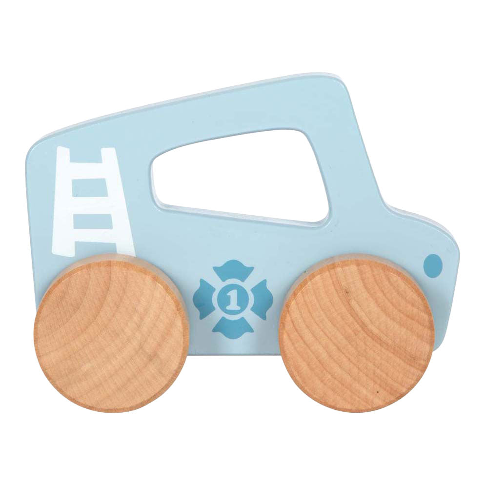 Small foot - voiture pousseuse en bois bleue