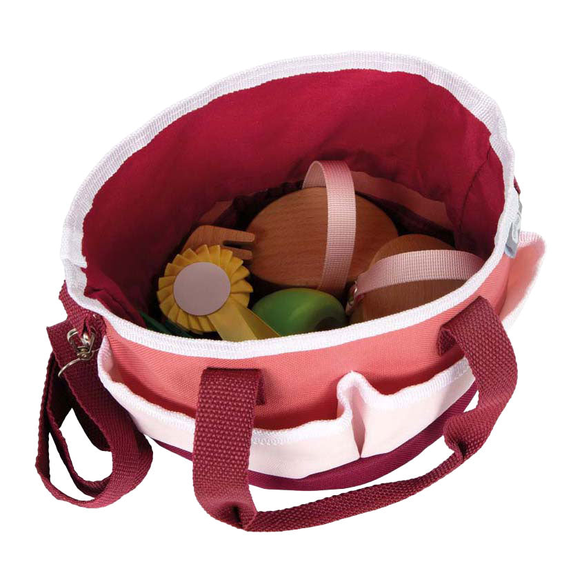 Small foot - set de soins pour chevaux avec sac rouge