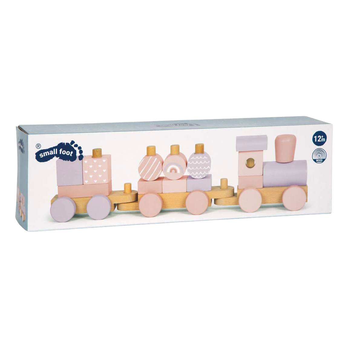Small foot - train en bois rose