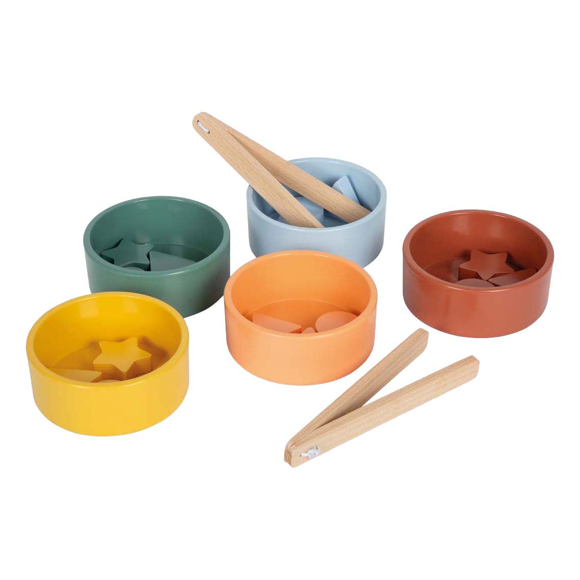 Small foot - jeu de tri Montessori en bois avec pinces